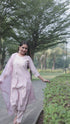Pink Silk Embroidered Kurta Set With Dupatta